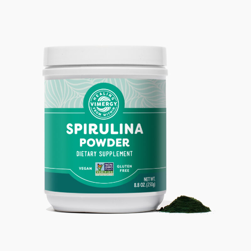 Spirulinos milteliai