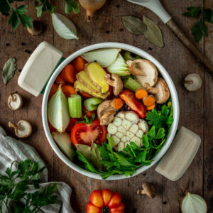 Gydantis darzoviu sultinys