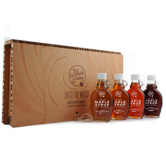 Klevų sirupo mėgėjų rinkinys 4 x 189 ml | Maple Farm - Image 2