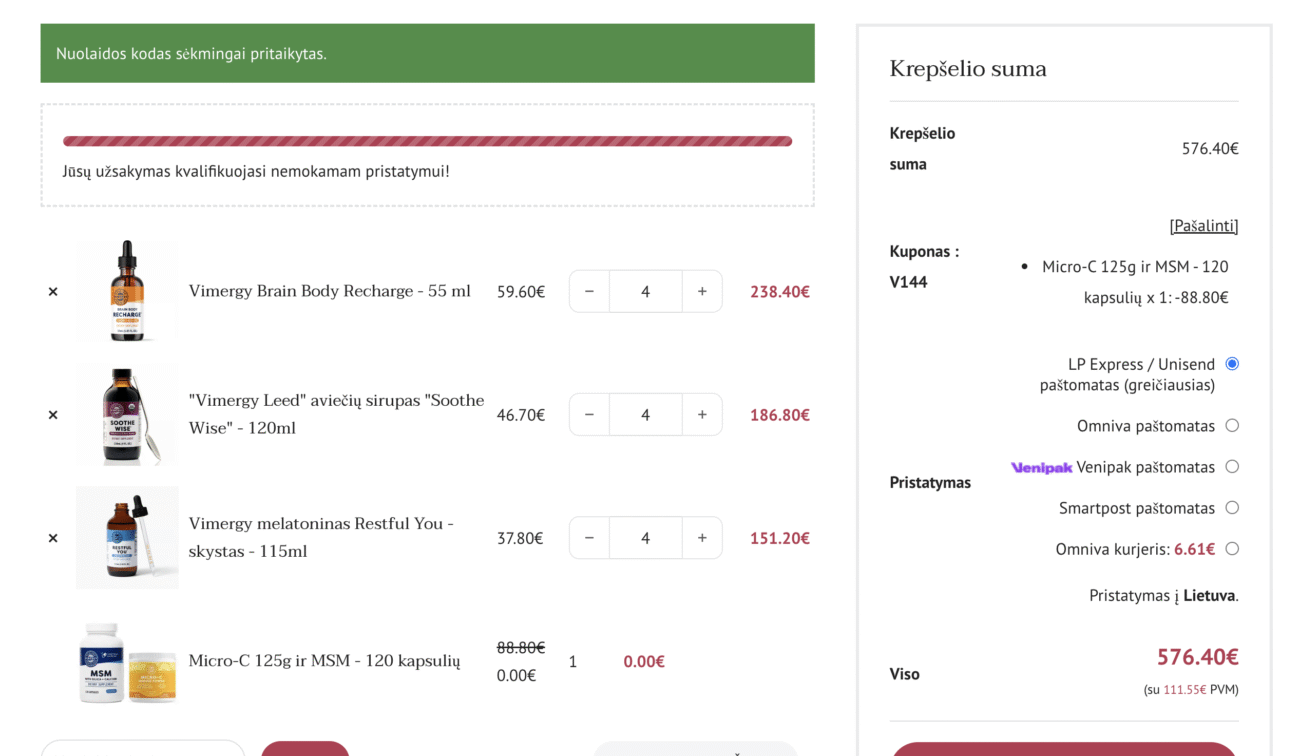 Nemokami produktai