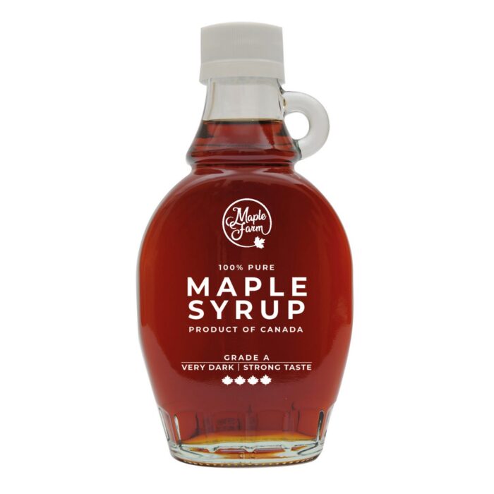 Klevų sirupas 189ml (250g), EKSTRA TAMSUS - IV | Maple Farms